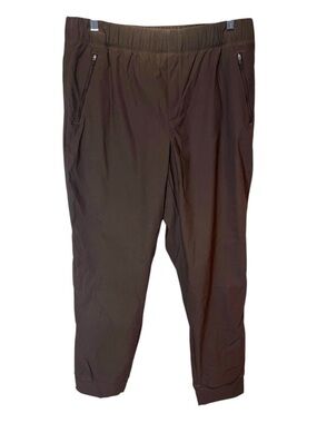 Eddie Bauer Women’s Pants Fleece Lined Jogger Style Size 14 Brown